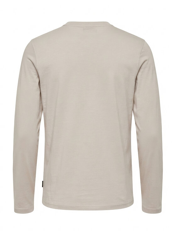 Ombre Ombre S dlouhým rukávem L171 Světle béžová Regular Fit
