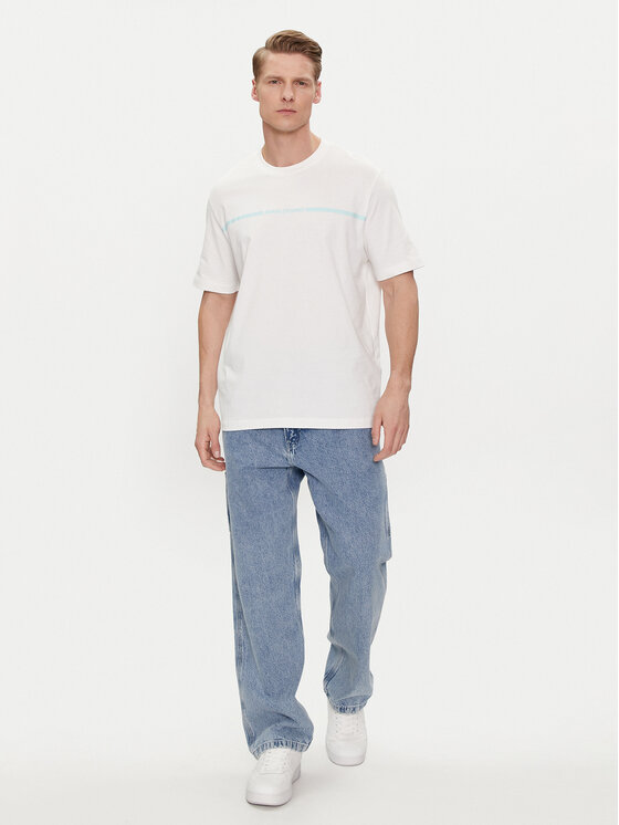 Armani Exchange Armani Exchange T-krekls 3DZTLG ZJ9JZ 1116 Balts Regular Fit