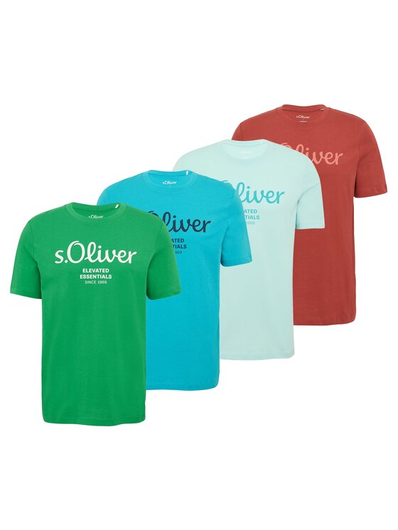 s.Oliver s.Oliver T-Shirt 28396 Kolorowy Comfort Fit