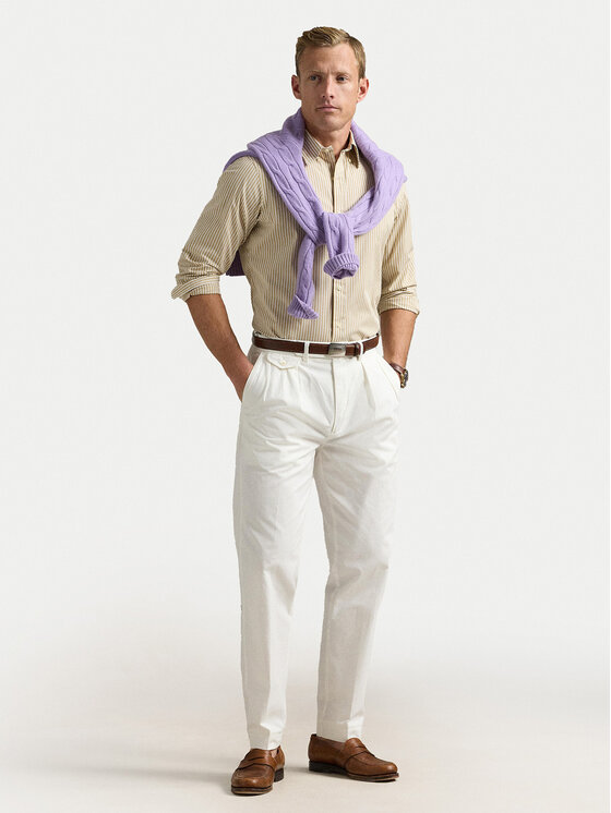 Polo Ralph Lauren Polo Ralph Lauren Camicia 710929346014 Beige Custom Fit