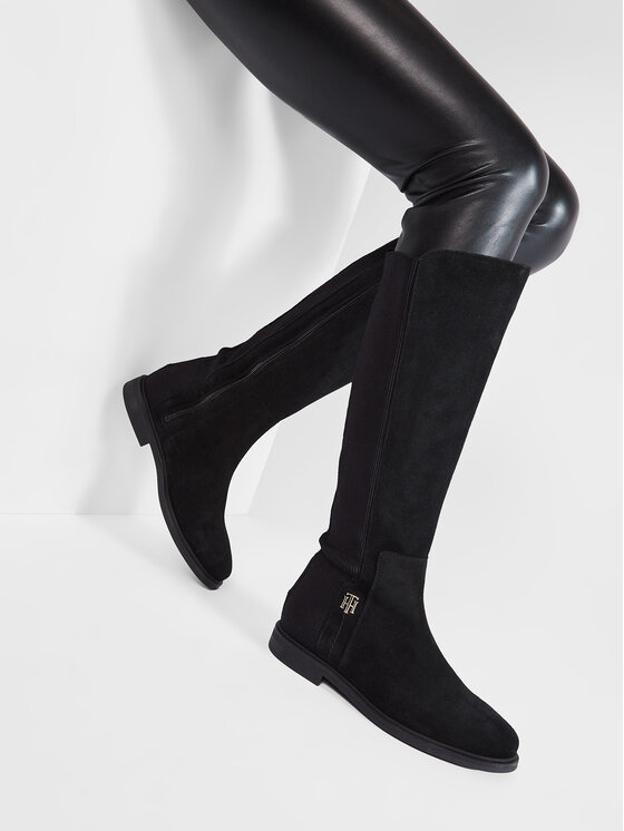 Tommy Hilfiger Lovaglócsizma Essentials Longboot FW0FW05992 Fekete •  Modivo.hu