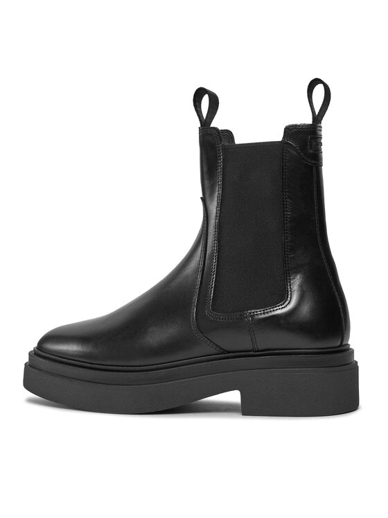 Gant Gant Kotníková obuv s elastickým prvkem Zandrin Chelsea Boot 27551400 Černá