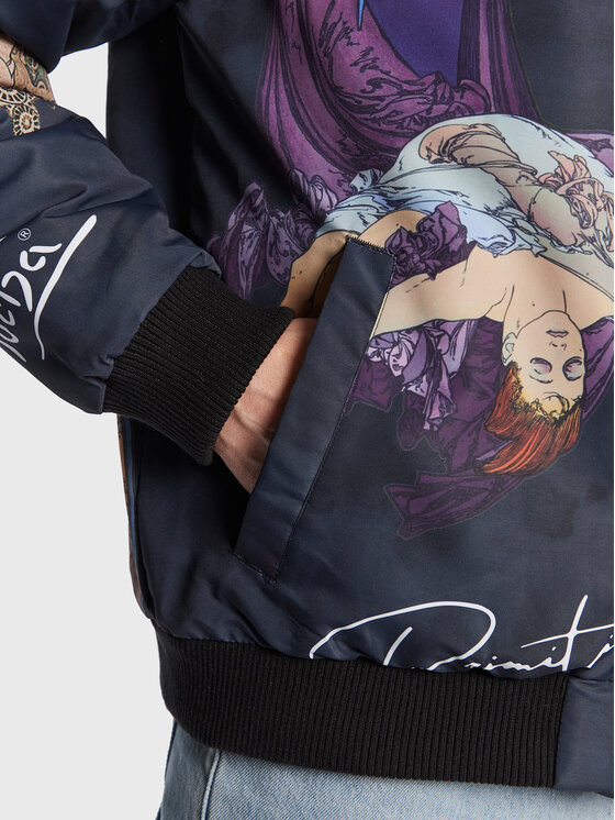 Primitive Primitive Bomber dzseki Mucha P12675 Sötétkék Regular Fit