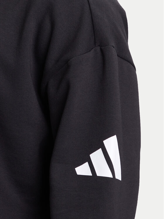 adidas adidas Mikina Essentials JF3542 Čierna Loose Fit