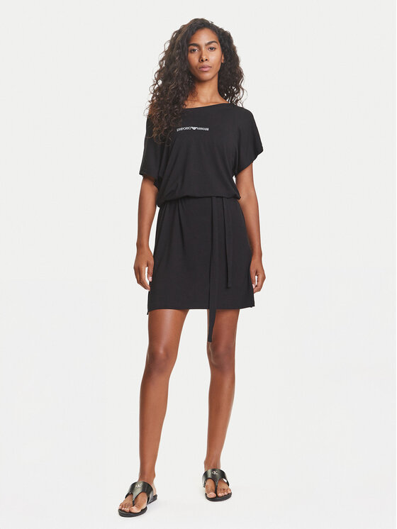 Emporio Armani Emporio Armani Vsakodnevna obleka EW000783 AF12192 UC001 Črna Regular Fit
