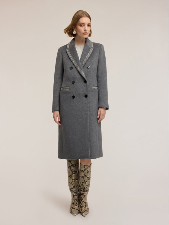 Motivi Motivi Cappotto invernale 0085Q100640N013 Grigio Regular Fit