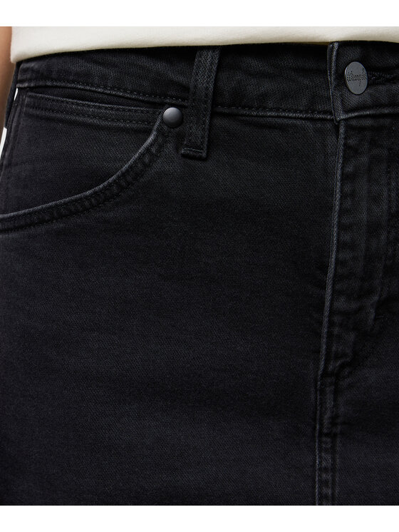 Wrangler Wrangler Spódnica ołówkowa 112371159 Czarny Regular Fit
