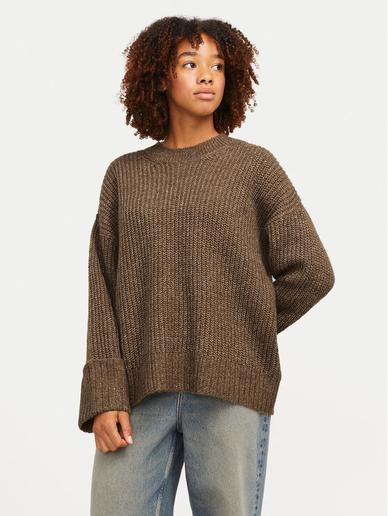 JJXX JJXX Pulover 12245453 Rjava Relaxed Fit