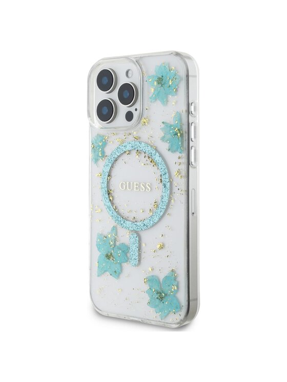 Guess Guess Etui na telefon Apple iPhone 16 Pro Max Turkusowy