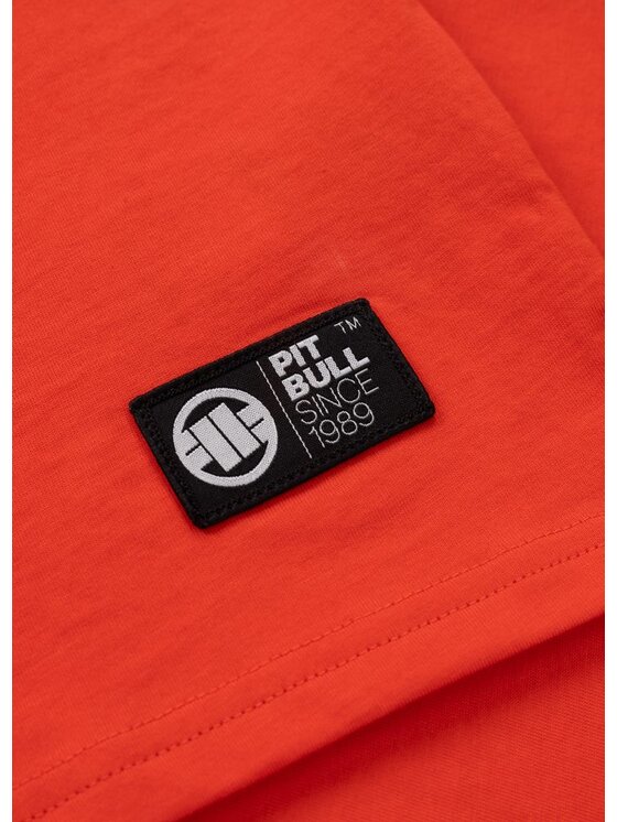 PITBULL PITBULL T-Shirt SMALL LOGO Czerwony Regular Fit