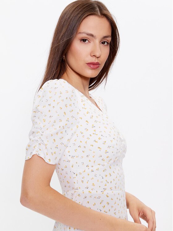 Glamorous Glamorous Rochie de zi CK7065 Alb Slim Fit