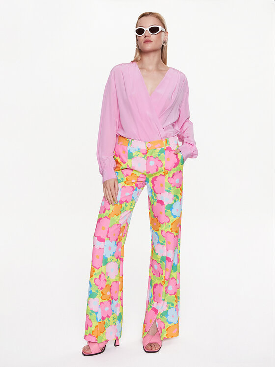 Pantaloni di tessuto 74CBA147 Multicolore Regular