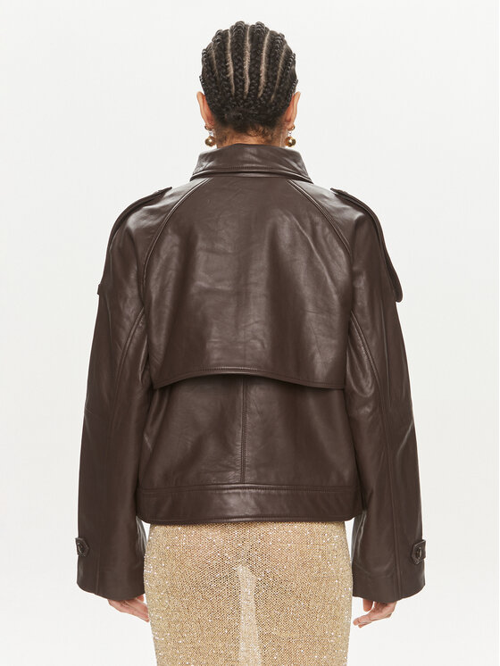 Herskind Herskind Кожено яке Luelle 5154131 Кафяв Regular Fit