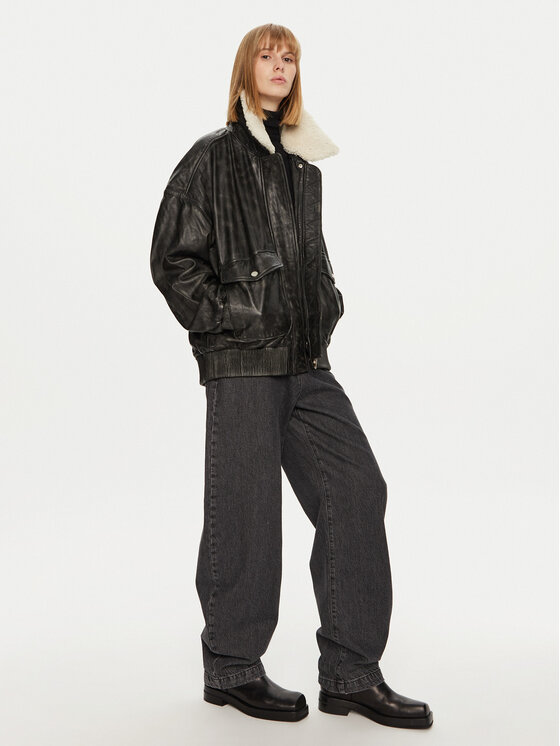 Gestuz Gestuz Prijelazna jakna Almana 10909667 Crna Oversize