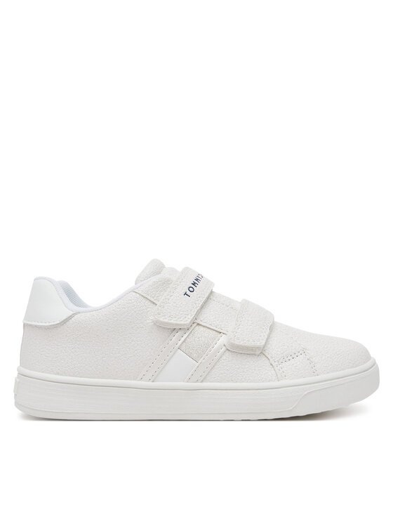 Tommy Hilfiger Tommy Hilfiger Sneakersy Flag Low Cut Velcro Sneaker T1A9-33726-0375 S Biały