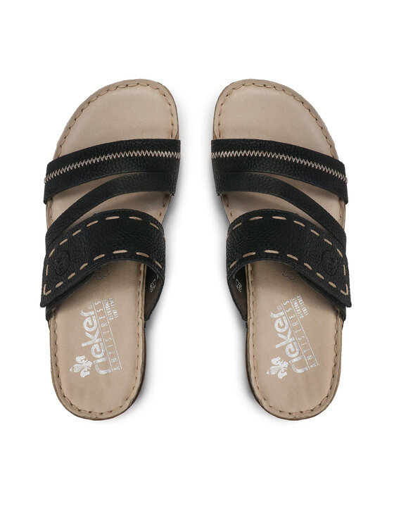 Rieker Rieker Pantoletten 61150-01 Schwarz