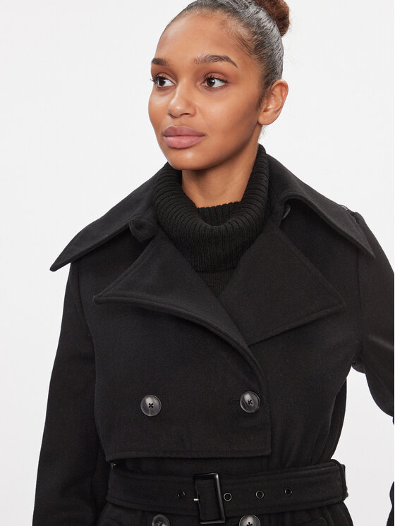 Vero Moda Vero Moda Тренч Janet 10301315 Черен Regular Fit