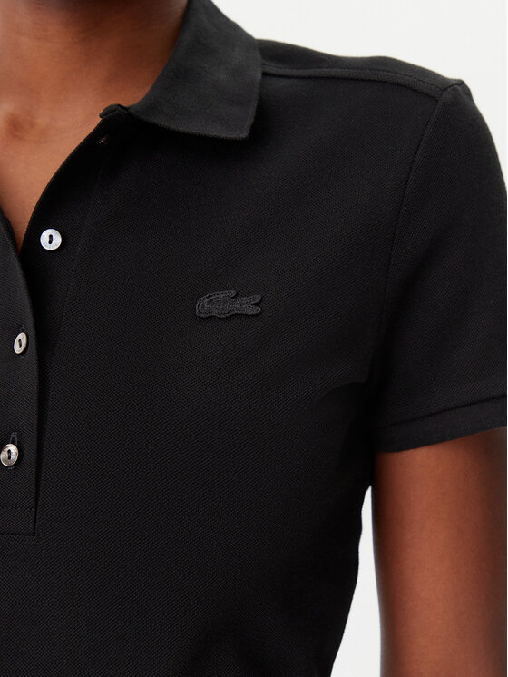 Lacoste Lacoste Každodenné šaty EF5473 Čierna Slim Fit