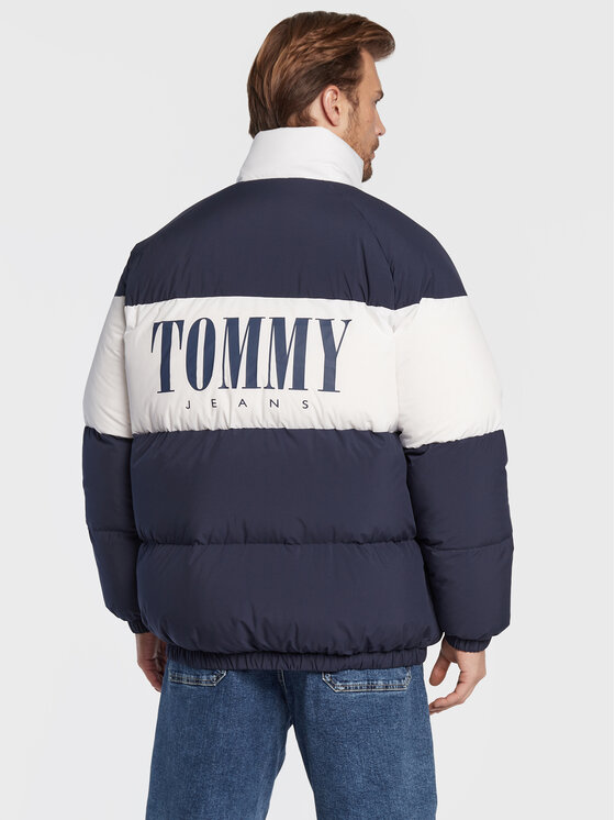 Tommy Jeans Tommy Jeans Kurtka puchowa Authentic Serif DM0DM14400 Granatowy Regular Fit