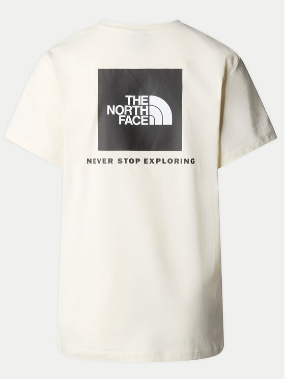 The North Face The North Face T-Shirt Redbox NF0A87NK Écru Relaxed Fit