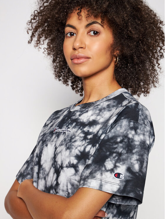 Champion Champion Haljina za svaki dan Tie Dye Digital Print 113942 Crna Custom Fit