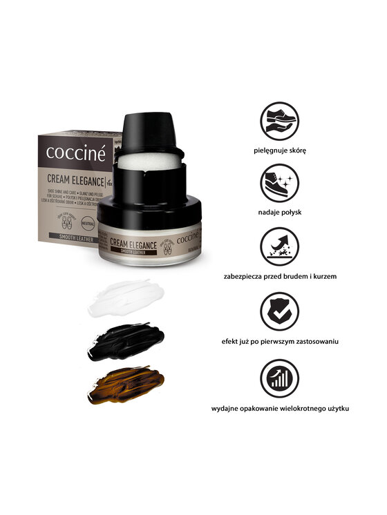 Coccine Coccine Krém na obuv Cream Elegance 55/26/50/02/A/V7 Čierna