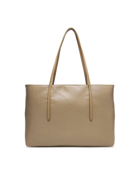 Calvin Klein Calvin Klein Kabelka Emblem Aop Tote W/ Pouch LV04F3266G Béžová
