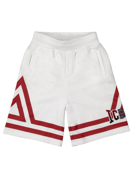 Iceberg Iceberg Szorty materiałowe BFICE3103J Biały Regular Fit