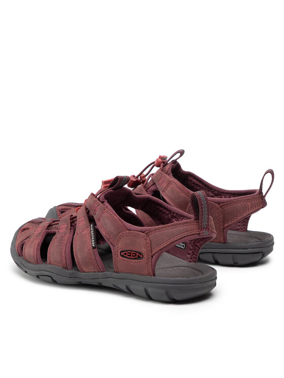 Keen Keen Sandali Clearwater Cnx Lleather 1025088 Bordo rdeča