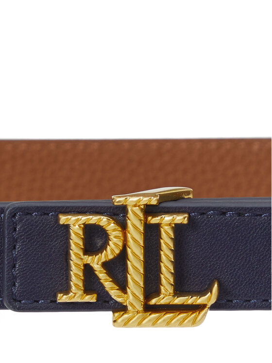 LAUREN RALPH LAUREN LAUREN RALPH LAUREN Ženski remen Logo Reversible Embossed Skinny Belt 412959135002 Tamnoplava