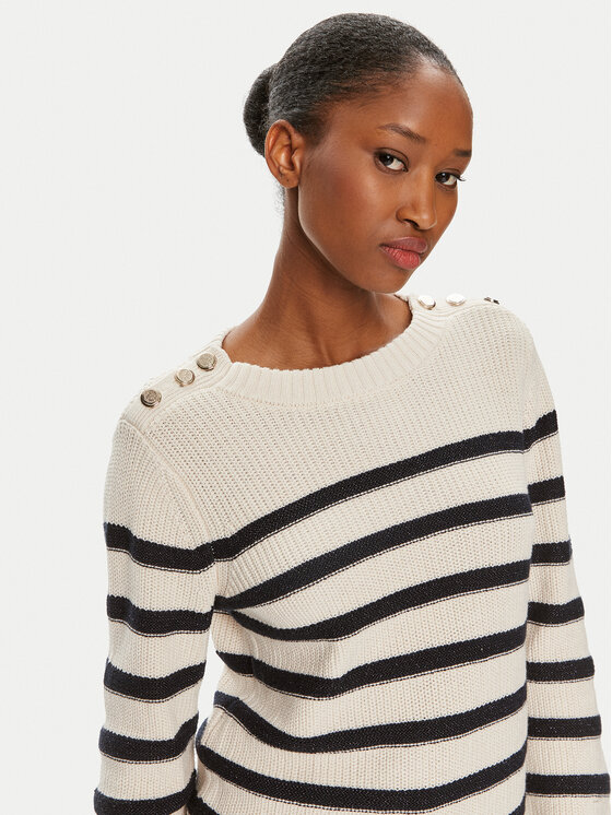 Morgan Morgan Sweter 241-MASHI Écru Regular Fit