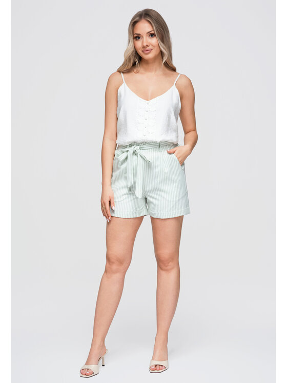 Ombre Ombre Top OW-TS-E0055 Biały Loose Fit