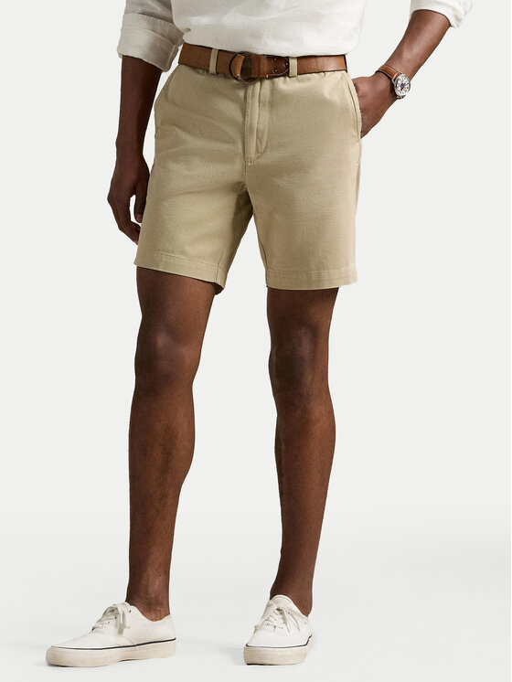 Polo Ralph Lauren Polo Ralph Lauren Pantalon scurți din material 710974909002 Bej Regular Fit
