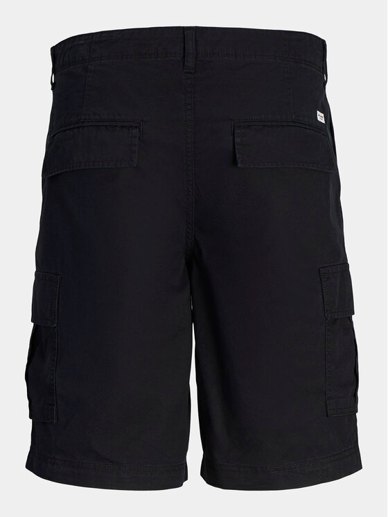 Jack & Jones Jack & Jones Bavlnené šortky Jpstcole 12253222 Čierna Loose Fit