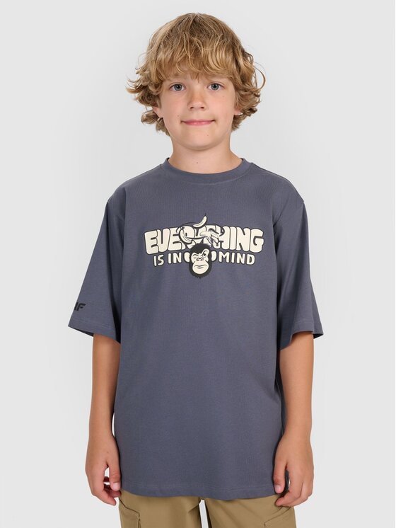 4F 4F T-shirt 4FJRAW25TTSHM3209-22S Nero Oversize