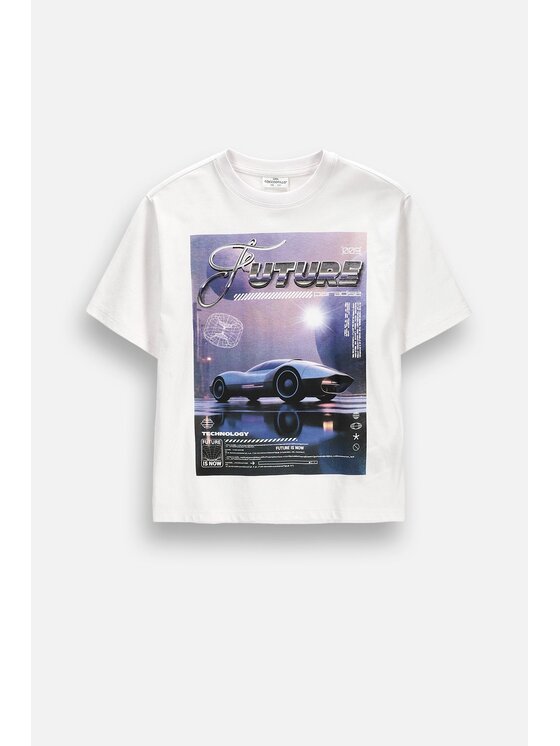 Coccodrillo Coccodrillo T-Shirt ZC6143204GBJ-001 Bílá Regular Fit