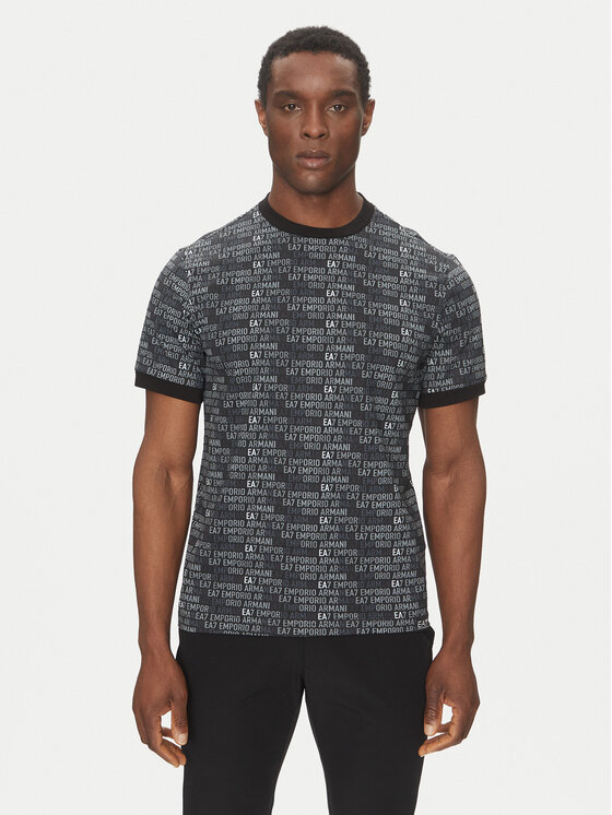 EA7 Emporio Armani EA7 Emporio Armani T-Shirt 7M000208 AF12874 UC001 Černá Regular Fit