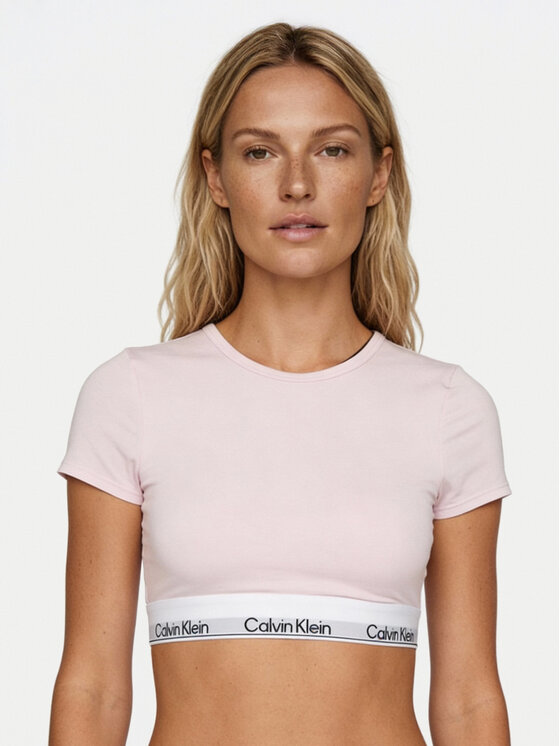 Calvin Klein Underwear Tricou LV00QF8495 Roz Slim Fit