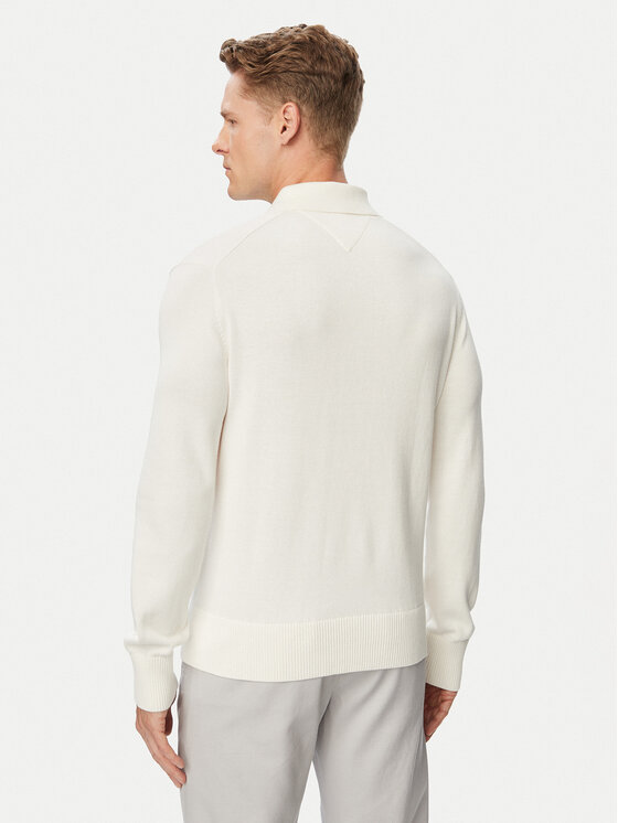 Tommy Jeans Tommy Jeans Пуловер Essential DM0DM20304 Бял Slim Fit