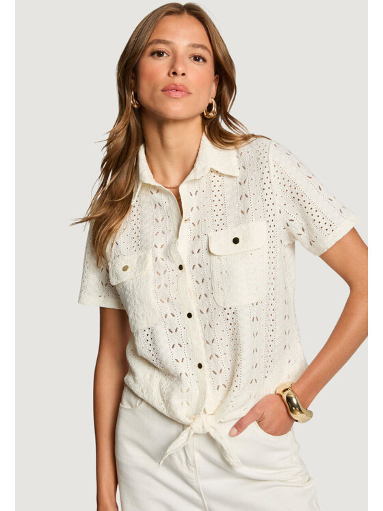 Morgan De Toi Morgan De Toi T-shirt 251-DSARAH Beige Casual Fit