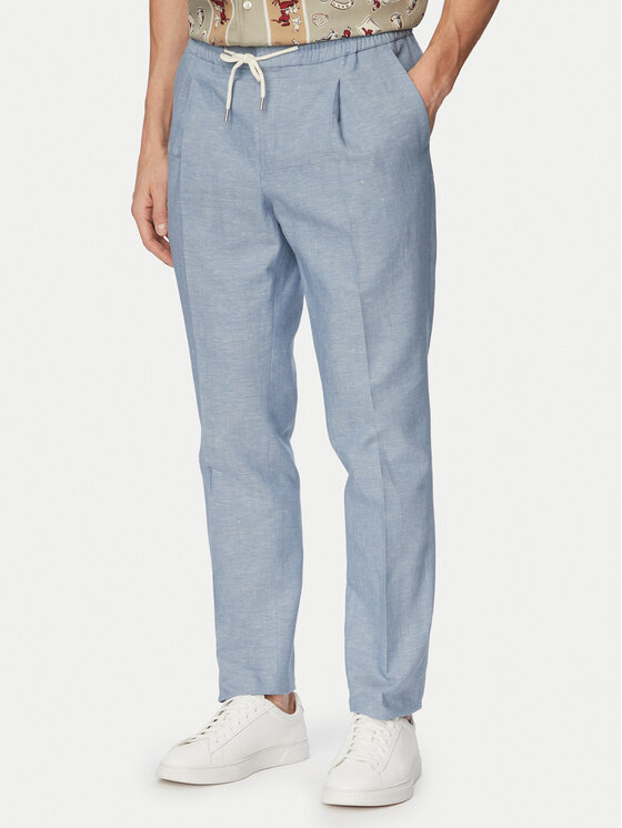 HUGO HUGO Riidest püksid Getlin 50559695 Helesinine Slim Fit