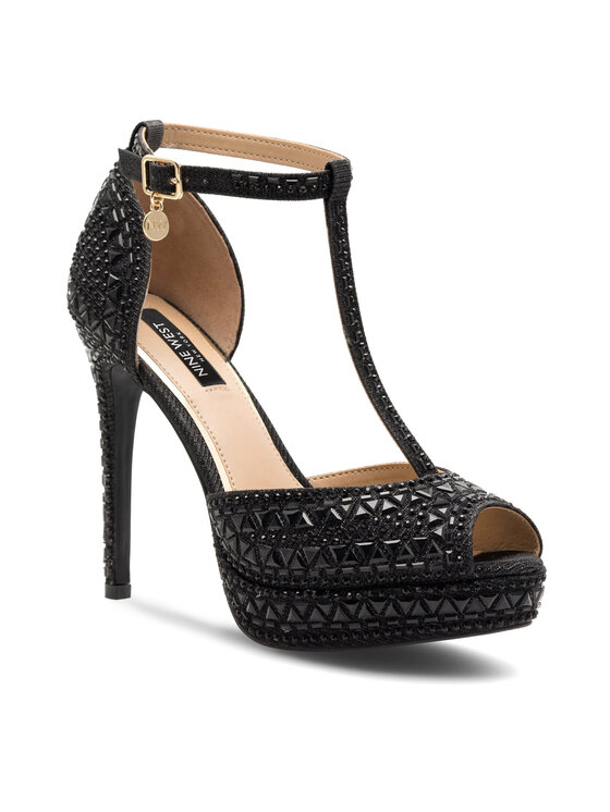 Nine West Nine West Sandały NISA SY015-1NW Czarny