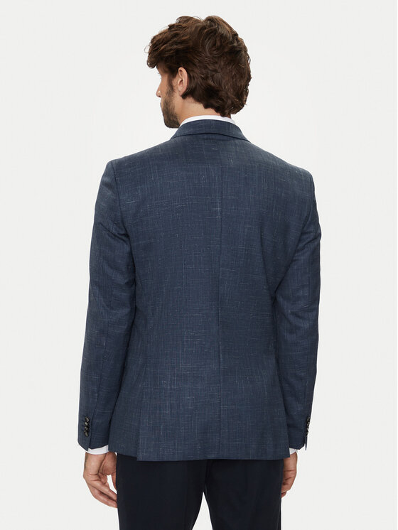BOSS Boss Marynarka H-Hutson-224 50521645 Granatowy Slim Fit