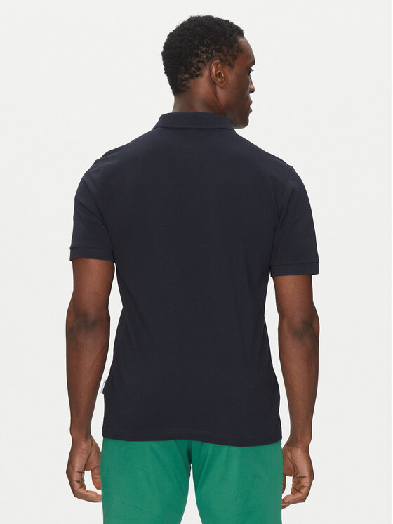 Hechter Paris Hechter Paris Polo Pique H-Eco 74013 151902 Granatowy Regular Fit