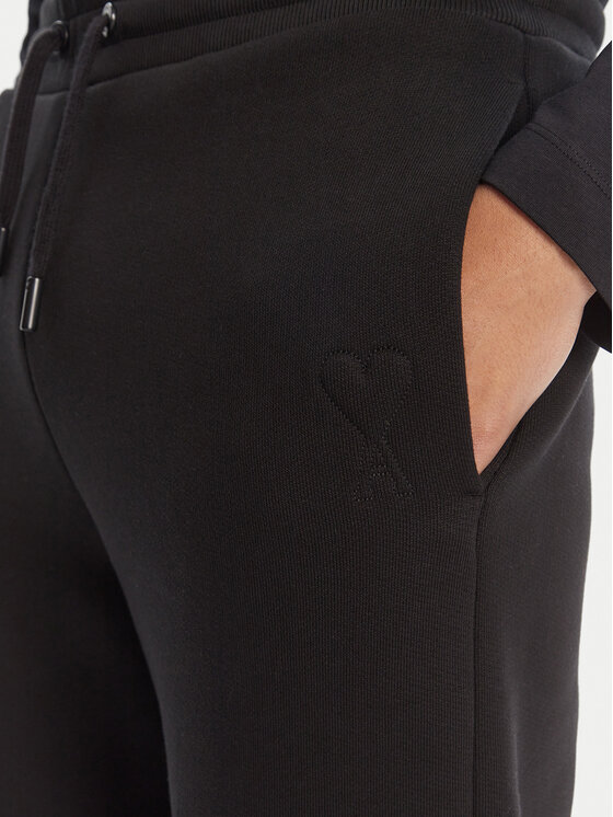 AMI Paris AMI Paris Pantaloni trening UTR237.749 Negru Relaxed Fit