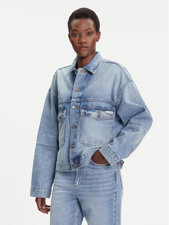 Calvin Klein Jeans Calvin Klein Jeans Jeansová bunda LV047C730G Modrá Regular Fit