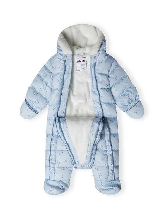 minoti minoti Kombinezon zimowy 31BABYSNOW11 Niebieski Regular Fit
