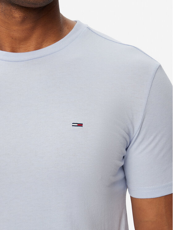 Tommy Jeans Tommy Jeans Marškinėliai Jaspe DM0DM20363 Šviesiai mėlyna Slim Fit
