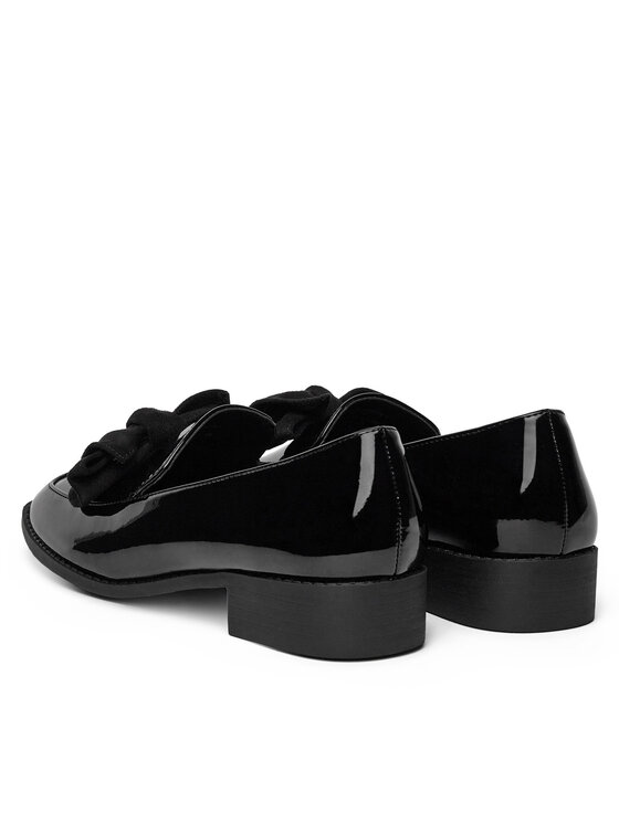 DeeZee DeeZee Loafersy SQ873-1-BLACK PAT Czarny