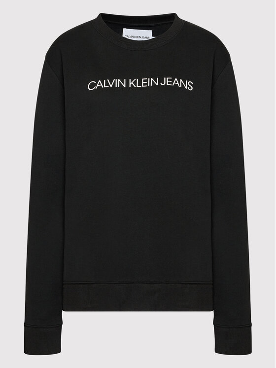 Calvin Klein Jeans Plus Džemperis Logo J20J217532 Juoda Regular Fit